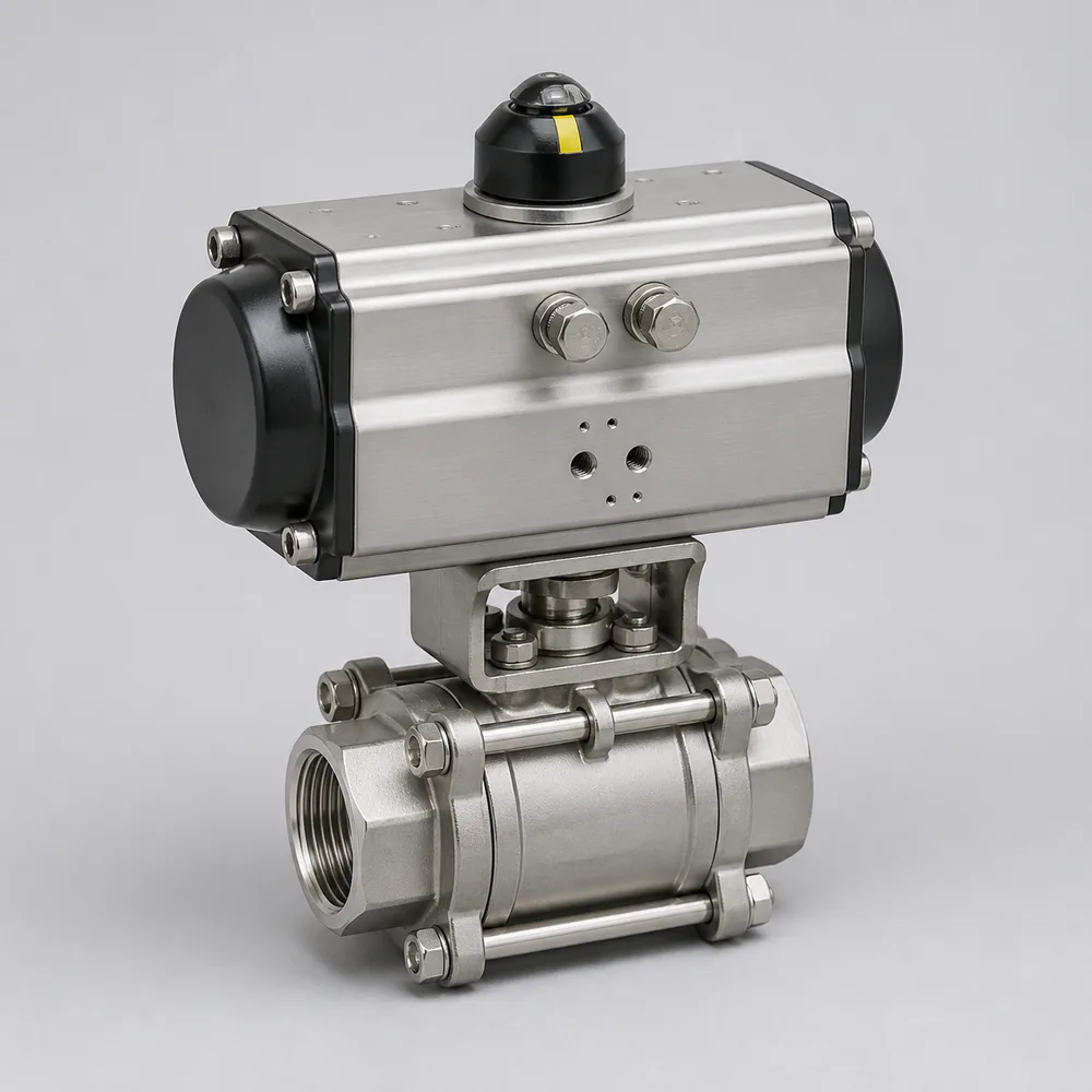 Representative rendering of Pneumatic actuated ball valve
